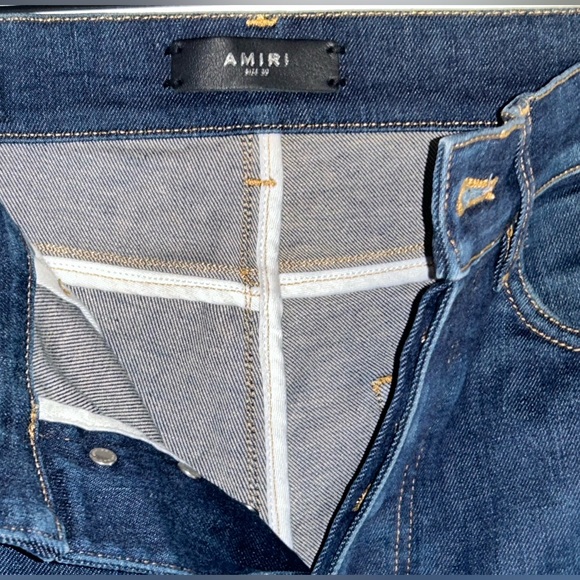 Amiri stack nwot raw denim beautiful 30w 34.5”ins stack Italy 🇮🇹 - Picture 8 of 16